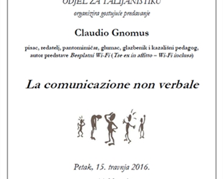 Gostujuće predavanje Claudia Gnomusa